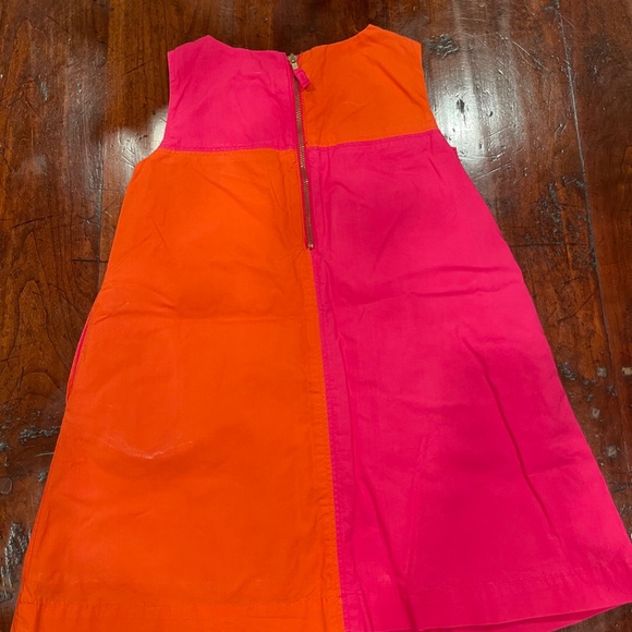 GAP Girls 3T Dress; COLOR-BLOCK -ORANGE/PINK - Picture 2 of 2